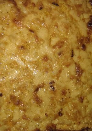 A picture of Cheesy Cheddar Mac and Cheese.