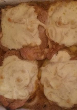 A picture of Pork chop casserole.
