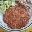 Bistecs de carne molida y verdura