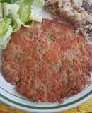Bistecs de carne molida y verdura