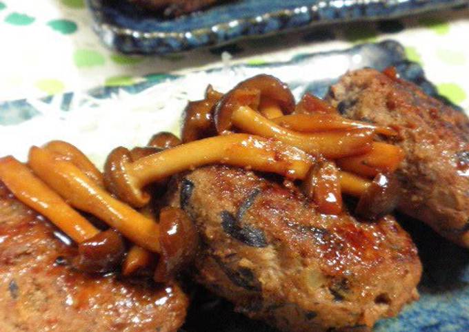 How to Make Ultimate Hijiki Seaweed Teriyaki Hamburger Steaks