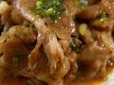 thinly sliced meat