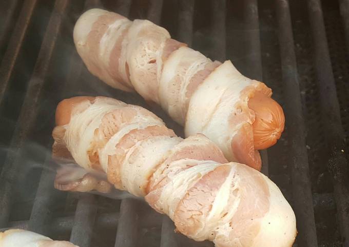 Grilled Bacon Dogs