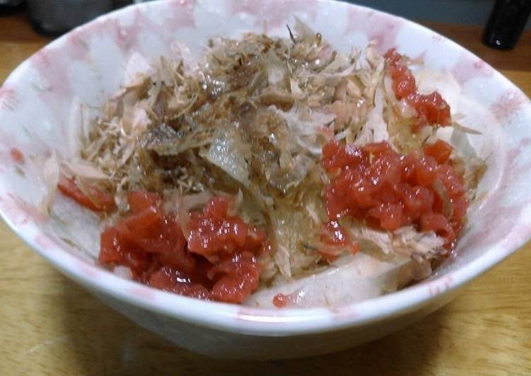 Recipe of Award-winning Sliced Onion with Umeboshi