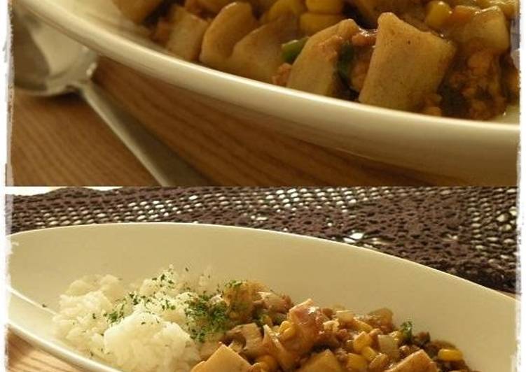 Get Lunch of Dry Curry Full of Lotus Root