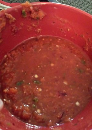 A picture of Hot salsa.