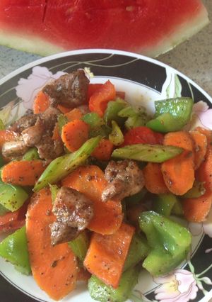 A picture of Jerk Chicken Stir Fry.