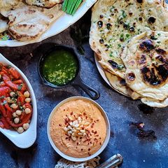 A picture of Spicy Red Pepper Hummus.