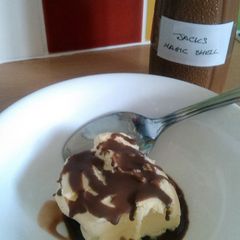 Vickys 'Magic Shell' for Ice Cream, GF DF EF SF NF A picture of Vickys 'Magic Shell' for Ice Cream, GF DF EF SF NF.