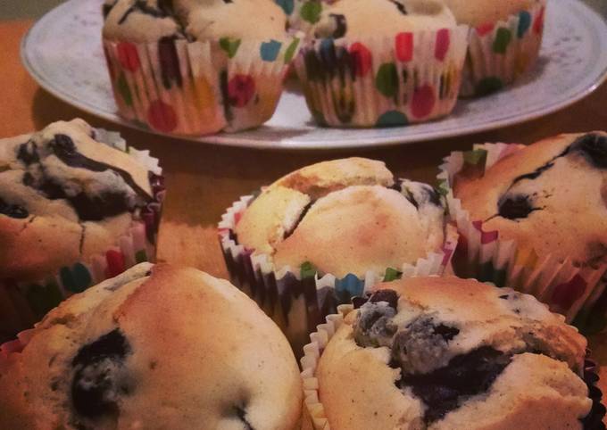 Easiest Way to Make Super Quick Homemade Blueberry cream cheese muffins