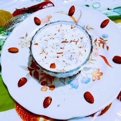A picture of ડેલિશ્યસ ટેસ્ટી ક્રીમી રતાળુનું ફરાળી દૂધ.