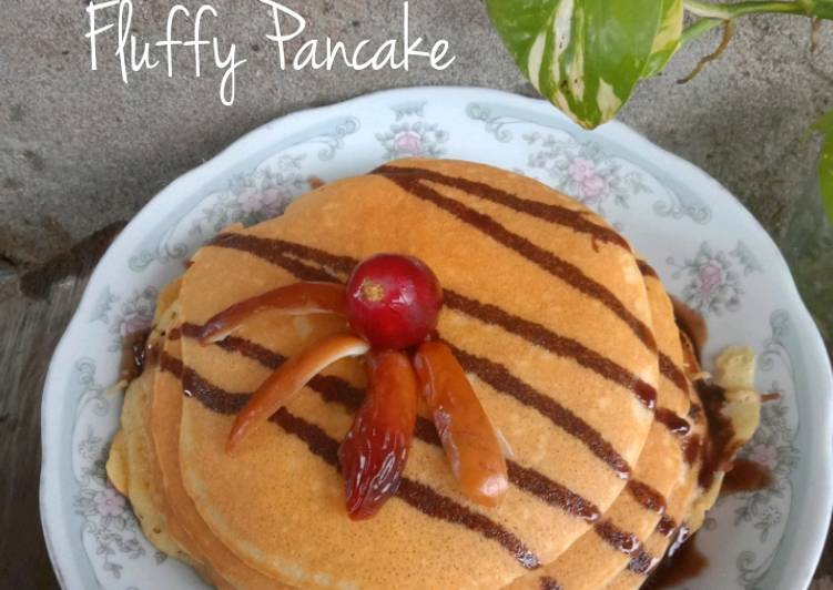 Cara meramu Fluffy Pancake , Menggugah Selera