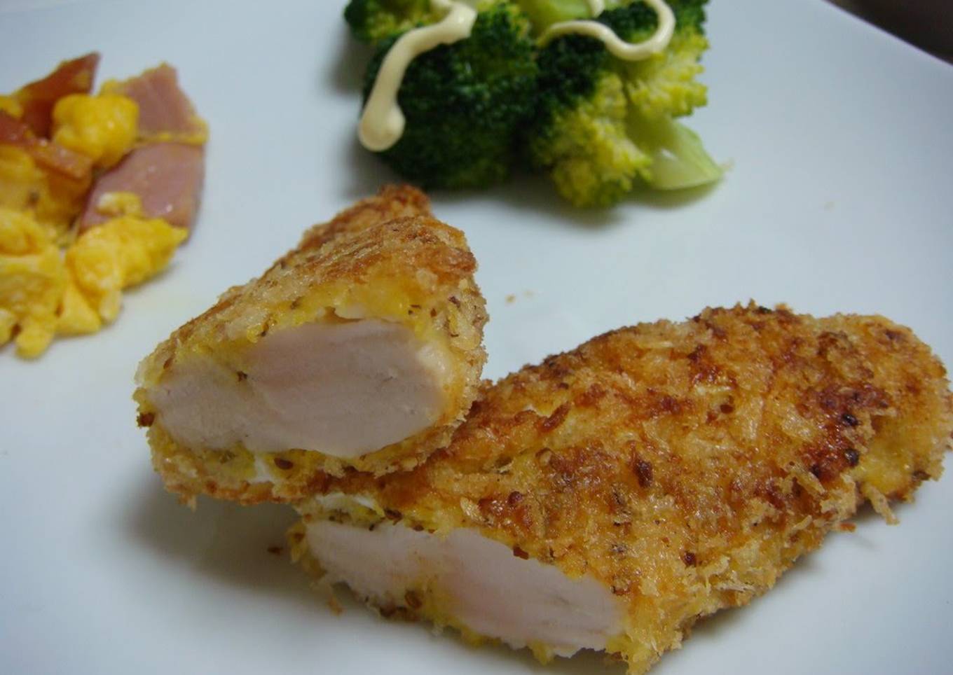 Chicken Tender Cutlet in Mustard Cheese