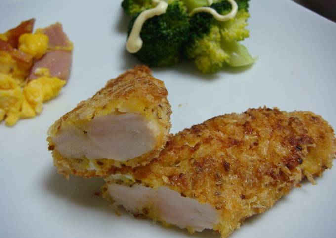 Easiest Way to Prepare Award-winning Chicken Tender Cutlet in Mustard Cheese