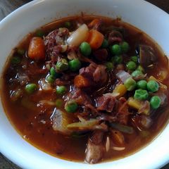 A picture of Vegetable ham stew.