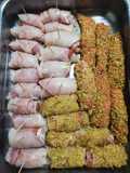 Involtini con speck e pistacchi