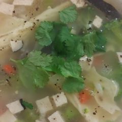 A picture of Hot rice soup (Chao).