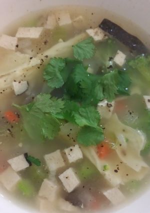 A picture of Hot rice soup (Chao).