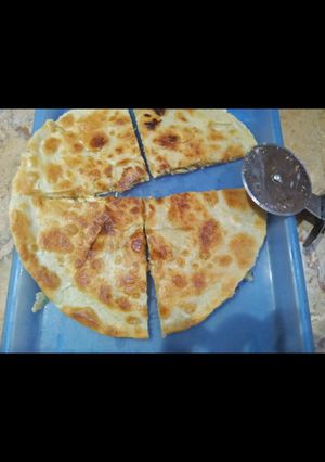 A picture of Chicken stuffed Partha.