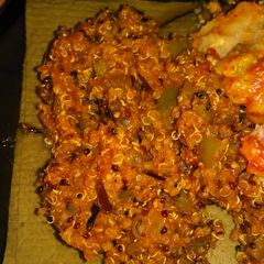 A picture of Spanish Quinoa and Wild rice.