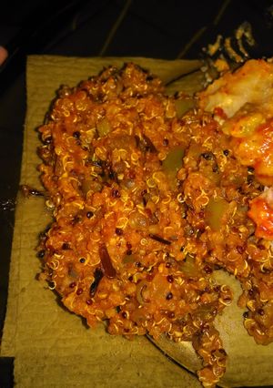 A picture of Spanish Quinoa and Wild rice.