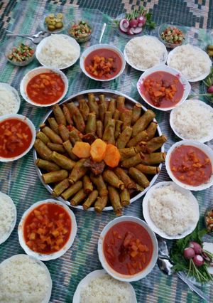 صورة لوصفة كوسا محشي مع رب البندوره وارز
