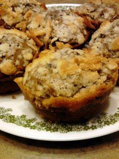 A picture of Super Moist Blueberry Streusel Muffins.