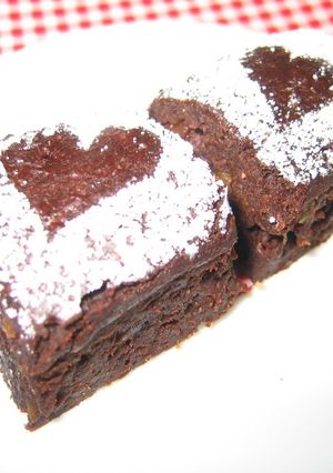 A picture of Oil-free and Egg-free Tofu Brownies.