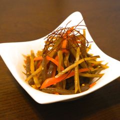 A Treasured Recipe! My Kimpira Burdock Root A picture of A Treasured Recipe! My Kimpira Burdock Root.