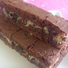 A picture of Raisin Cream Cheese Chocolate Squares.