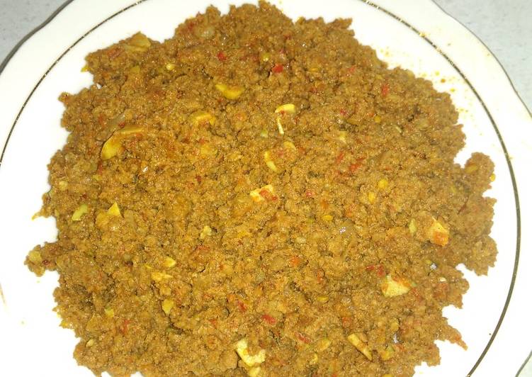 Daging Kari  untuk Isi Samosa