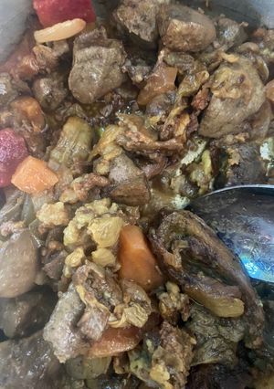 عکسی از دستور قلیه جگر