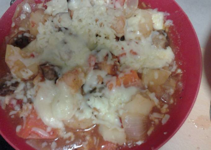 Cheesey Chicken and Veg bake