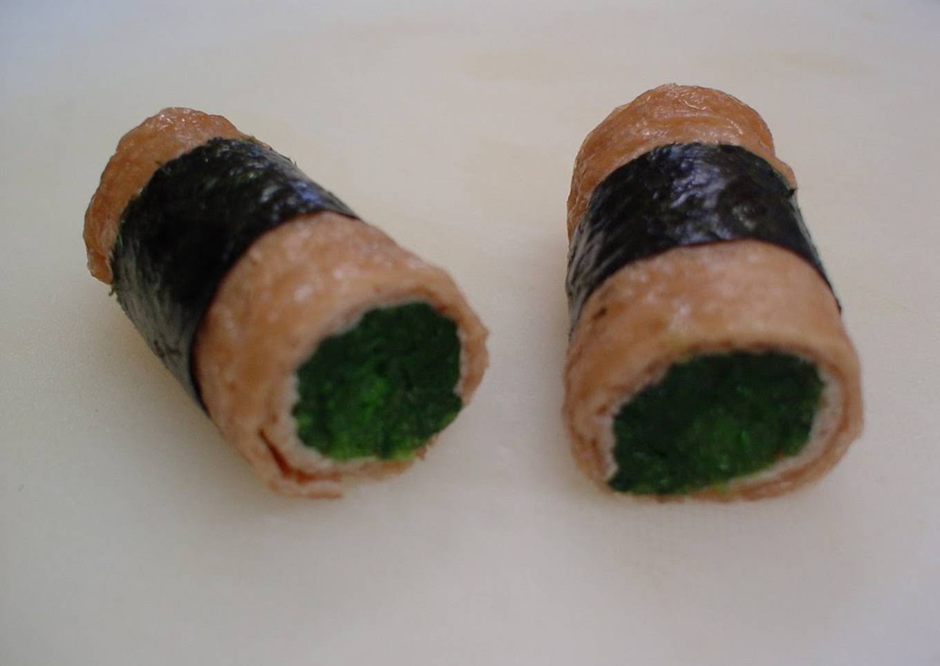 Spinach Inari Rolls
