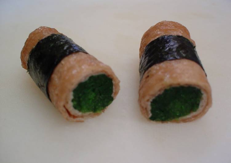 Spinach Inari Rolls