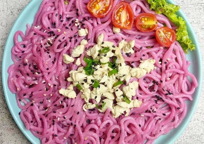 Resep Mie Buah Naga Gluten Free oleh FAZHARRA Cookpad