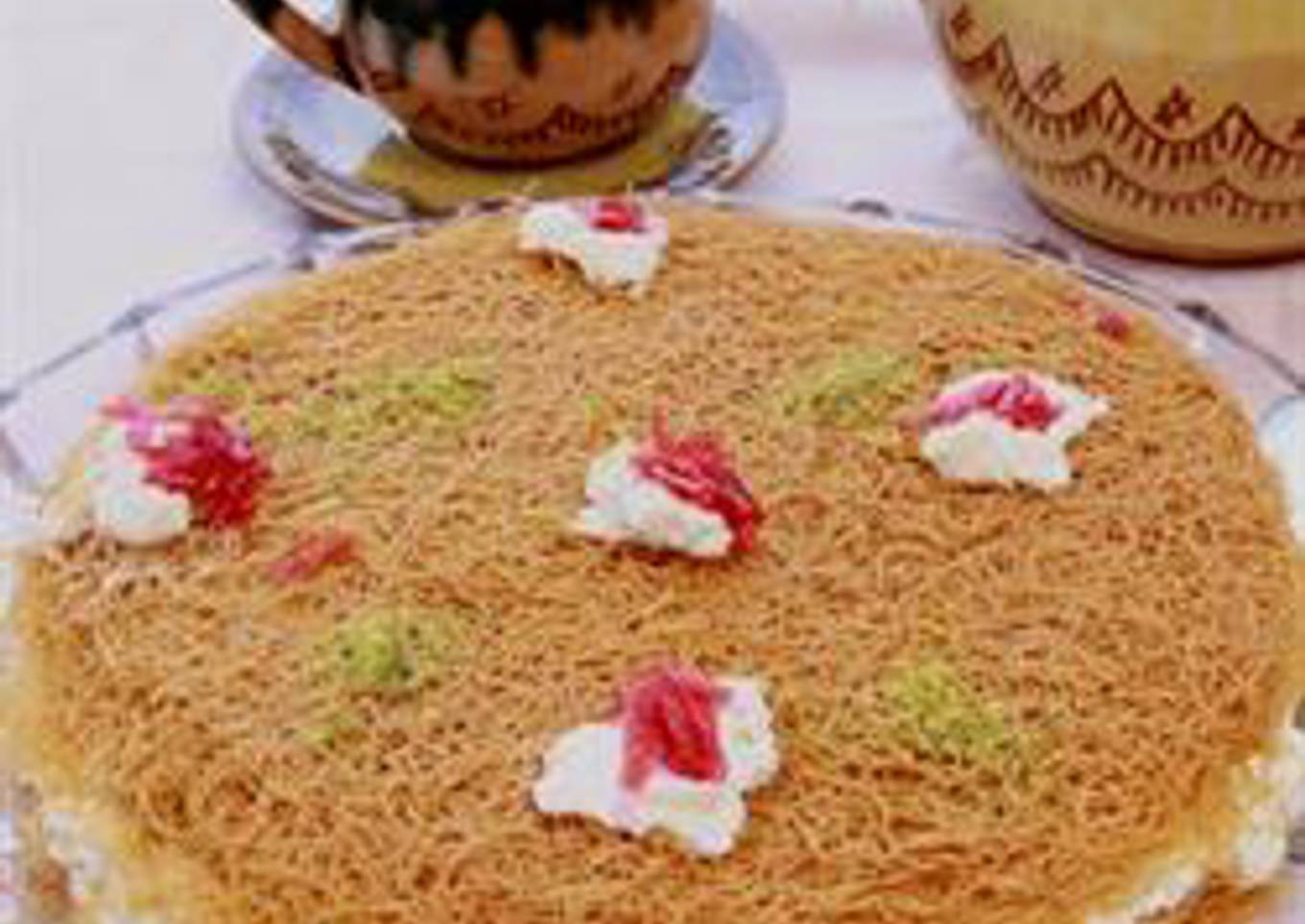 Roasted vermicelli with ashta cream - osmalieh