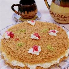 A picture of Roasted vermicelli with ashta cream - osmalieh.