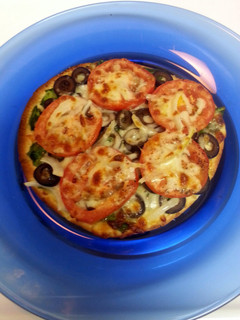 A picture of Flatbread Veggie Pizzas.