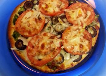 Popular Cuisine Flatbread Veggie Pizzas Savory Delicious