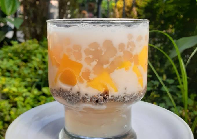 Langkah Mudah untuk Membuat Bubur sagu mangga yang Lezat Sekali