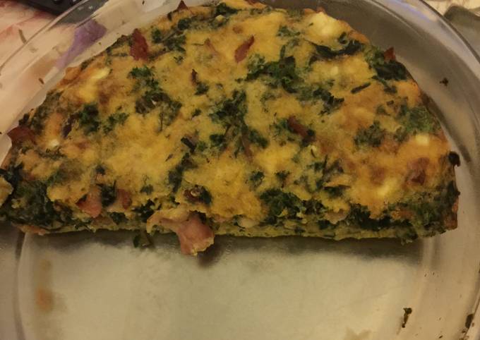 Bacon And Spinach Crustless Quiche