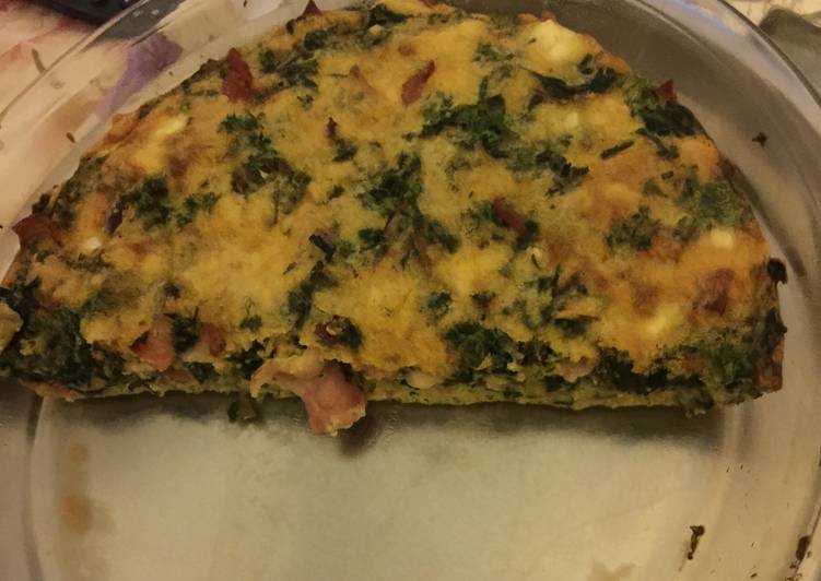 Bacon And Spinach Crustless Quiche