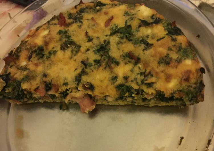 Step-by-Step Guide to Make Speedy Bacon And Spinach Crustless Quiche