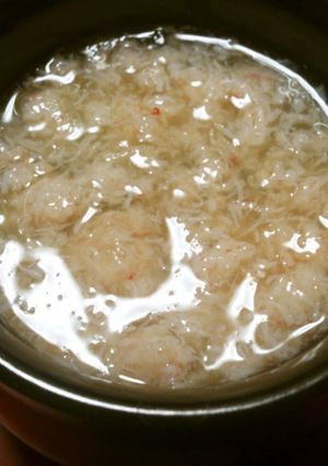 A picture of Easy! Steamed Crab Sticky Sauce Egg Custard.