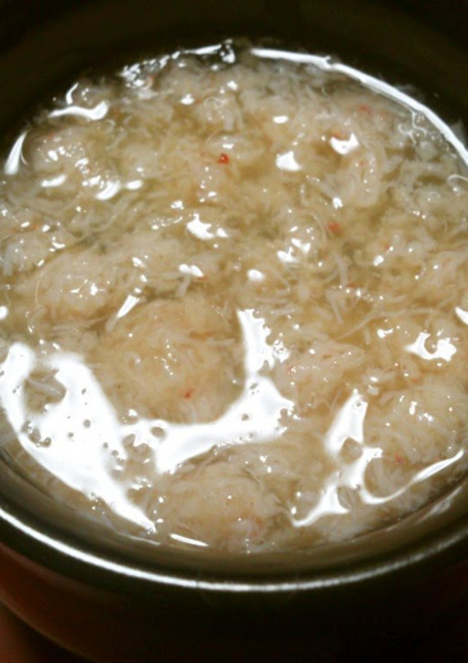A picture of Easy! Steamed Crab Sticky Sauce Egg Custard.