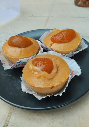 Une photo de Coeurs coulants aux abricots 🍰🥧🍮