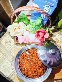 A picture of Anday ka Halwa.