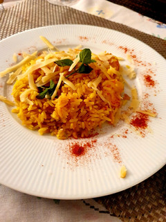 Una foto de Risotto con langostinos