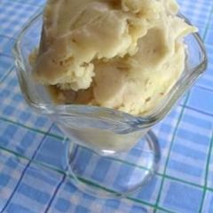 A picture of Super diet ice cream with just one ingredient.